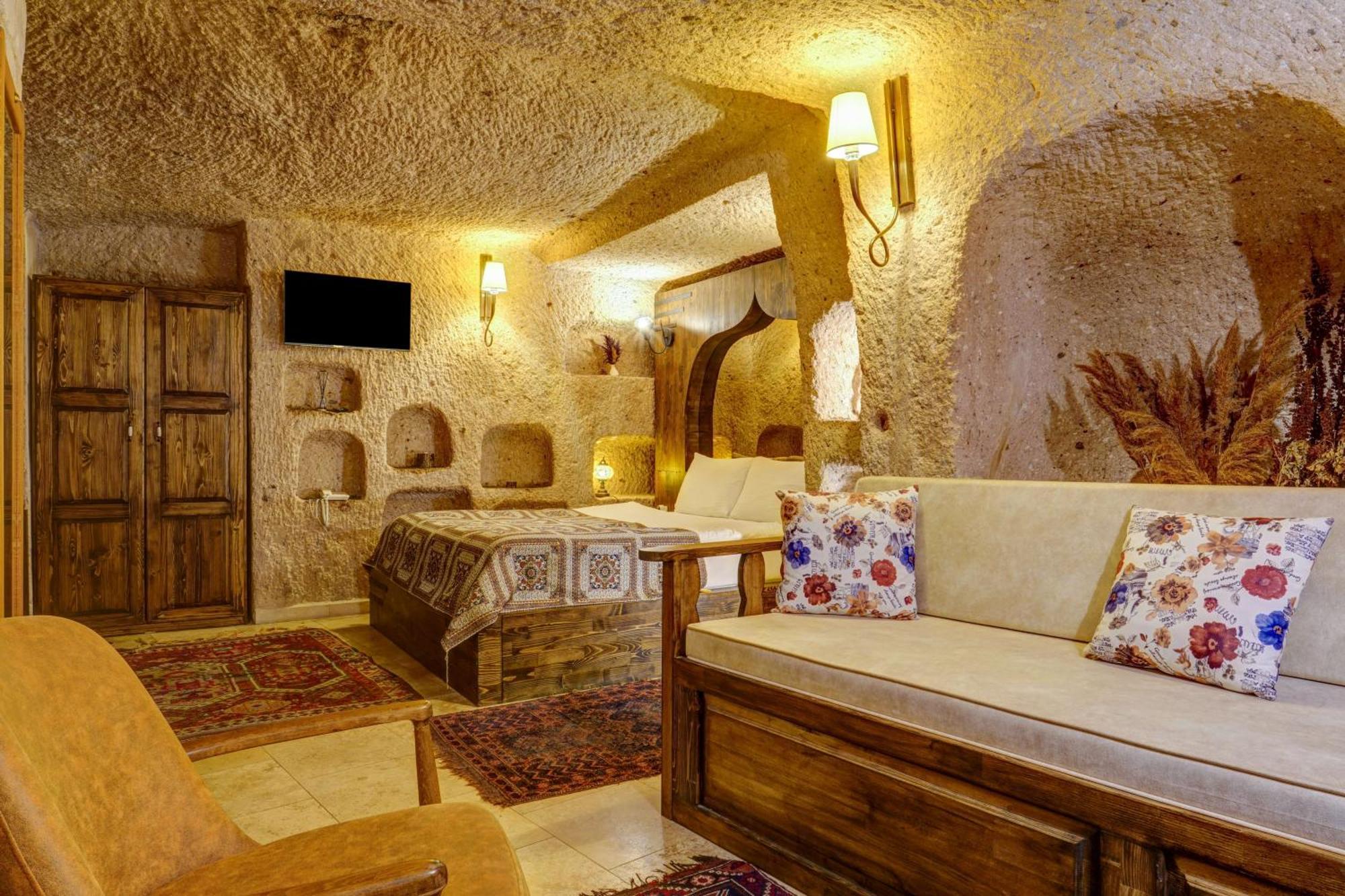 Vasil Cave Hotel Учисар Номер фото